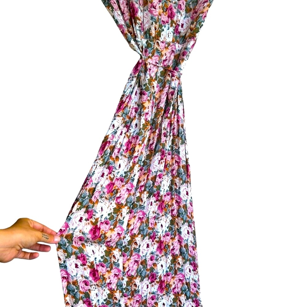 August wild Rose Maxi Wrap Dress in Desert Rose - Picture 11 of 16